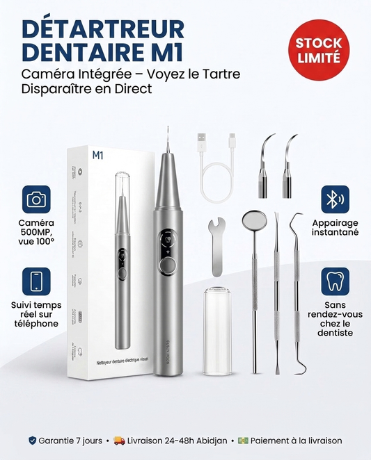 Détartreur dentaire M1 - kit complet, sans prix incrusté